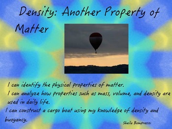 Preview of Density and Buoyancy Flipchart Properties of Matter