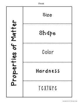 Properties of Matter Foldable by The Busy Class | TpT