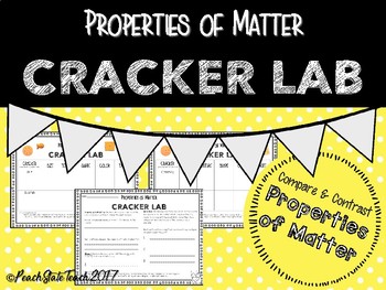 Preview of Properties of Matter Hands On Cracker Lab NEW Science Standards