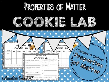 Preview of Properties of Matter Hands on Cookie Lab NEW Science Standards
