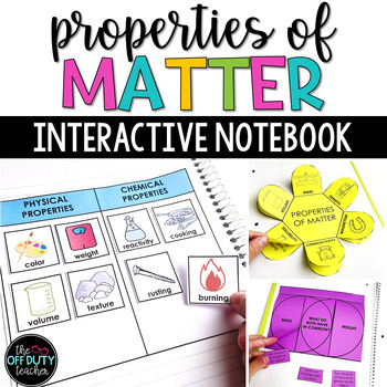 Preview of Properties of Matter Interactive Notebook Foldables (Google Slides, PowerPoint)