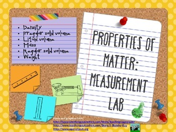 Preview of Properties of Matter Lab
