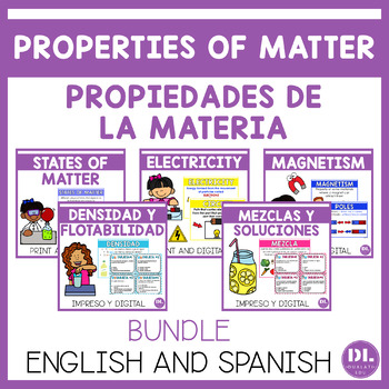 Preview of Properties of Matter | Propiedades de la Materia | English and Spanish