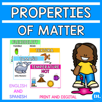 Preview of Properties of Matter - Propiedades de la Materia English and Spanish