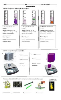 Preview of Properties of Matter Review