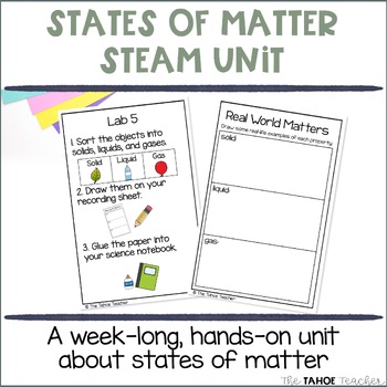 Preview of States of Matter Science Unit | Science Centers for Primary Grades