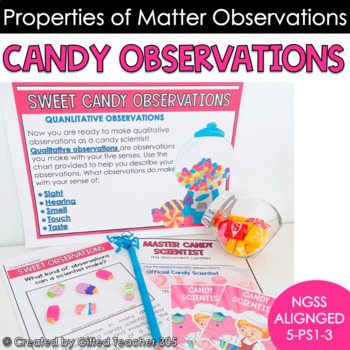 Preview of Properties of Matter Scientific Observations Candy Lab