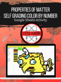 Properties of Matter Self Grading Digital Color By Number