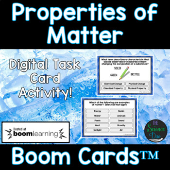 Preview of Properties of Matter - Distance Learning Compatible Digital Boom Cards™