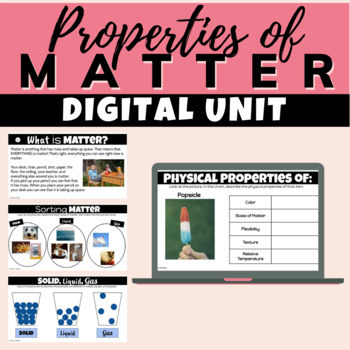 Preview of Properties of Matter Unit - Digital Resource