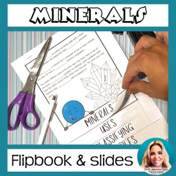 Preview of Properties of Minerals Activity Worksheet Flipbook Middle School Science