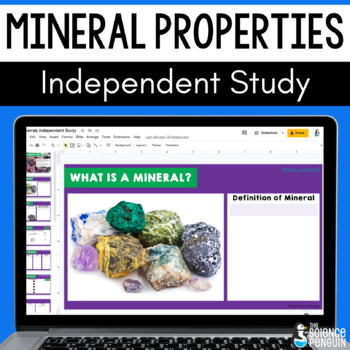 Preview of Properties of Minerals Independent Study | Matter and Rocks | Science Enrichment