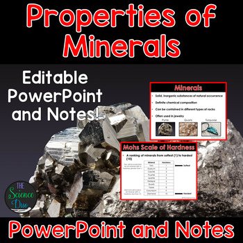 Preview of Properties of Minerals - PowerPoint and Notes
