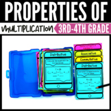 Properties of Multiplication Task Cards for 3rd Grade Bundle