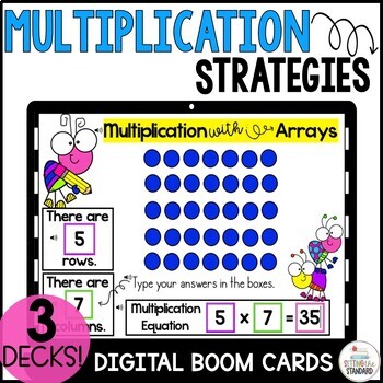 Preview of Multiplication Strategies Boom Cards