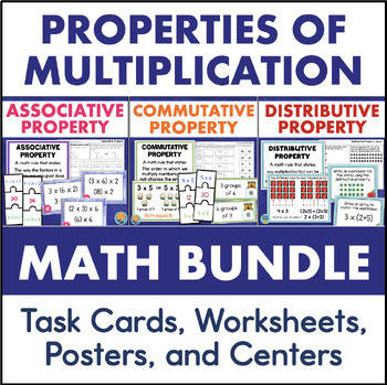 Preview of Properties of Multiplication - Associative Commutative Distributive Property
