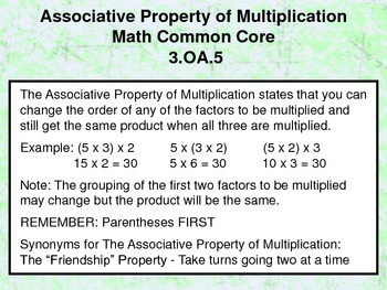 Properties of Multiplication Bundle Pack - 3.OA.5 - Common Core Math