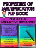 Properties of Multiplication Flip Book for Interactive Notebooks