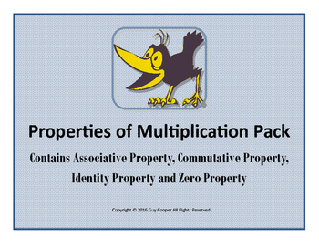 Preview of Properties of Multiplication Pack