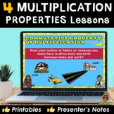 Properties of Multiplication PowerPoint Lesson and Worksheets