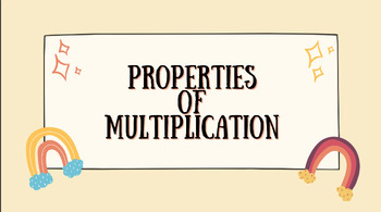 Preview of Properties of Multiplication Slide Deck