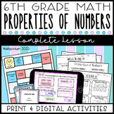 Properties of Numbers Complete Lesson