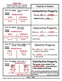 Properties of Numbers Flip n' Fold Notes
