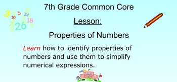 Preview of Properties of Numbers Made Easy
