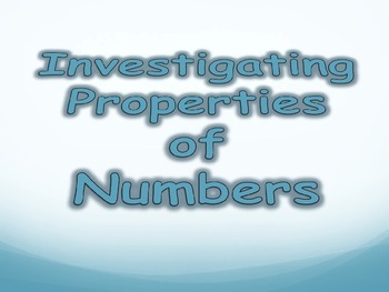 Preview of Investigating Numbers - Triangular Numbers, Square Numbers, Factors and Primes