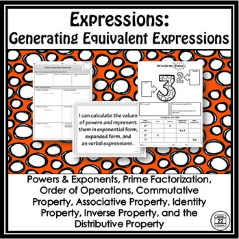 Preview of Equivalent Expressions Unit