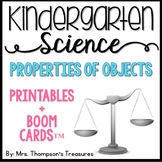 Properties of Objects Kindergarten Science NGSS + Boom Car