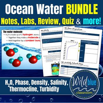 Preview of Properties of Ocean Water Seawater BUNDLE for Marine Science