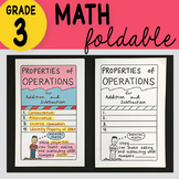 Properties of Operations Foldable 3rd Grade Math Doodles