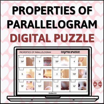 Preview of Properties of Parallelogram - Digital Puzzle