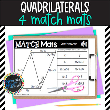 Using Properties Of Quadrilaterals Activity Worksheets Tpt