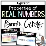 Properties of Real Numbers Boom Cards for Algebra 1