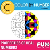 Properties of Real Numbers Color by Number *Differentiated*