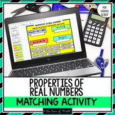 Properties of Real Numbers Digital Activity Pages for Goog