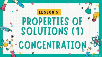Preview of Properties of Solutions (1) - Concentration - BC Curriculum: Grades 5/6