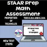 Properties of Triangles Digital Assessment TEKS 6.8A and 6