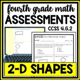 2D Shapes Assessment Attributes Worksheets, Intro to Geome