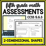 5th Grade Geometry Classifying 2D Geometric Shapes Assessm