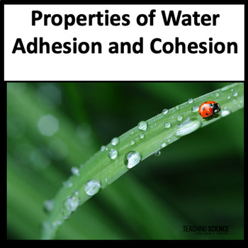 Preview of Properties of Water - Adhesion and Cohesion - Drops of Water on a Penny