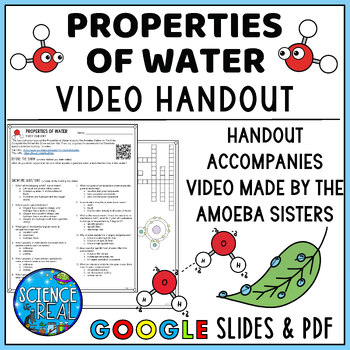 Preview of Properties of Water Amoeba Sisters Video Handout