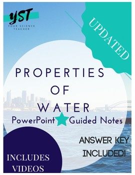 Preview of Properties of Water Powerpoint & Guided Notes Bundle