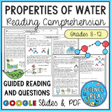 Properties of Water Reading Comprehension