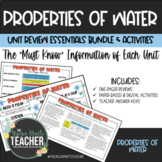 Properties of Water Review Bundle [Distance Learning]