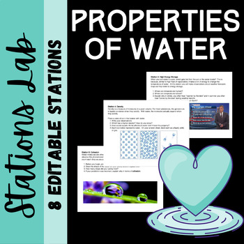 Preview of Properties of Water: Stations Lab