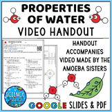 Properties of Water Video Handout - For Video Made by The 