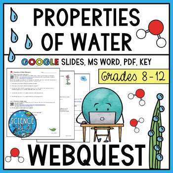 Preview of Properties of Water Webquest